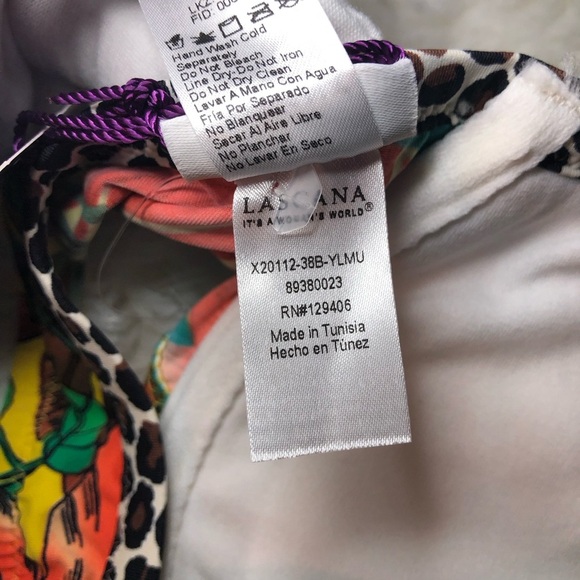 LASCANA Tropical Floral Bikini Top - Picture 12 of 16